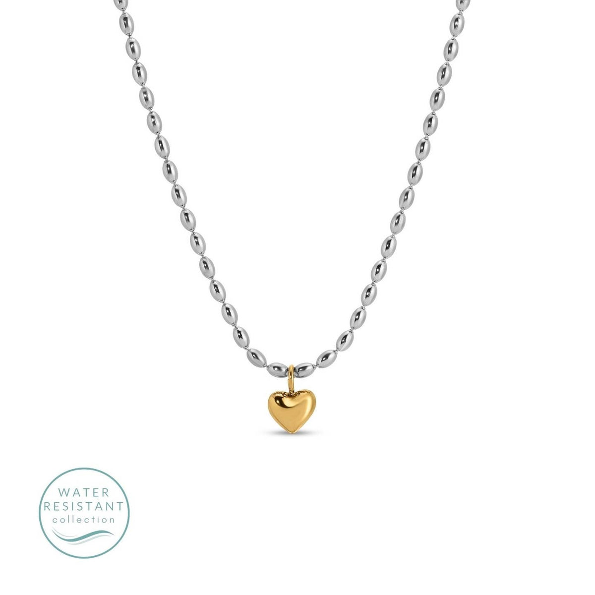 Splendid Iris Petite Heart Water Resistant Necklace