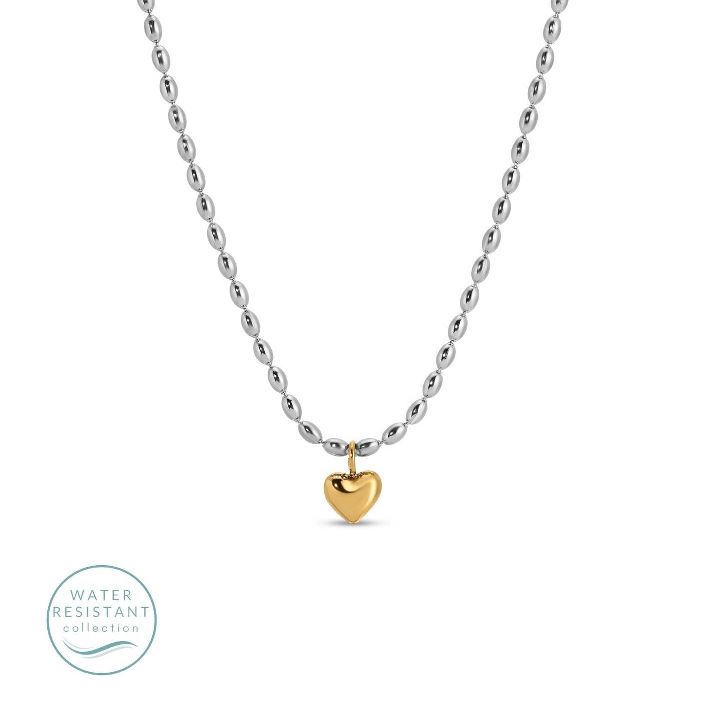 Splendid Iris Petite Heart Water Resistant Necklace