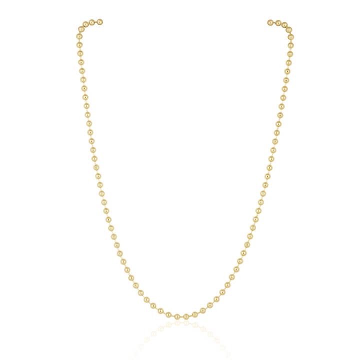 SAHIRA Callie Beaded Chain 20" Gold