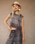 Bella Dahl Boxy Button Back Top in Asilah Textured Print