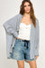NYLAND Garnet Striped Slouchy Button Front Top