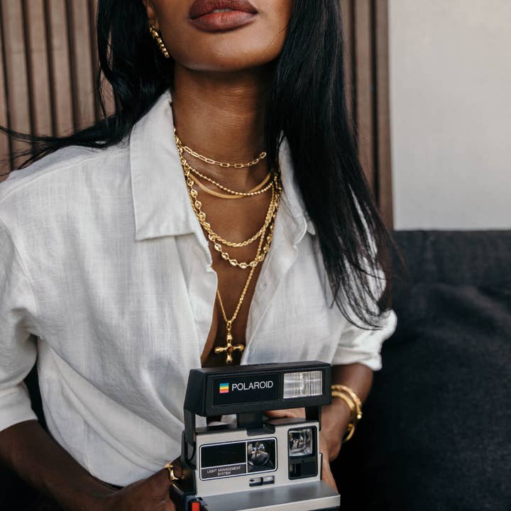 SAHIRA Callie Beaded Chain 16"