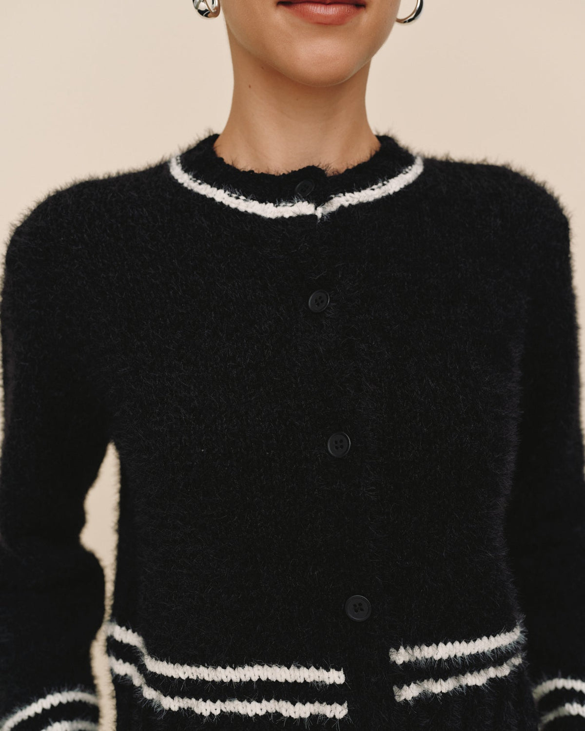 Bella Dahl Contrast Stripe Cardigan