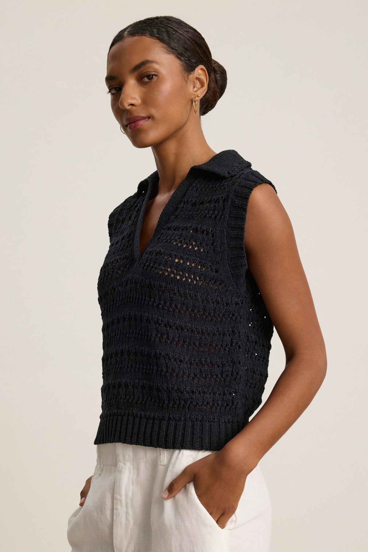 Velvet by Graham &amp; Spencer Renee Crochet Vest