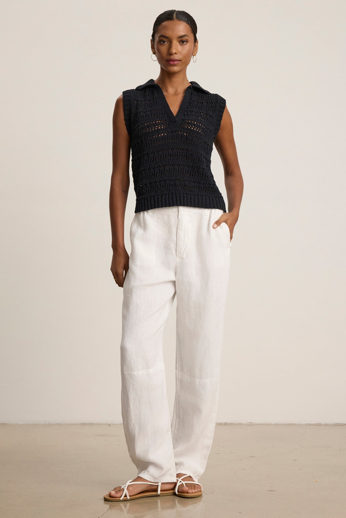 Velvet by Graham &amp; Spencer Renee Crochet Vest