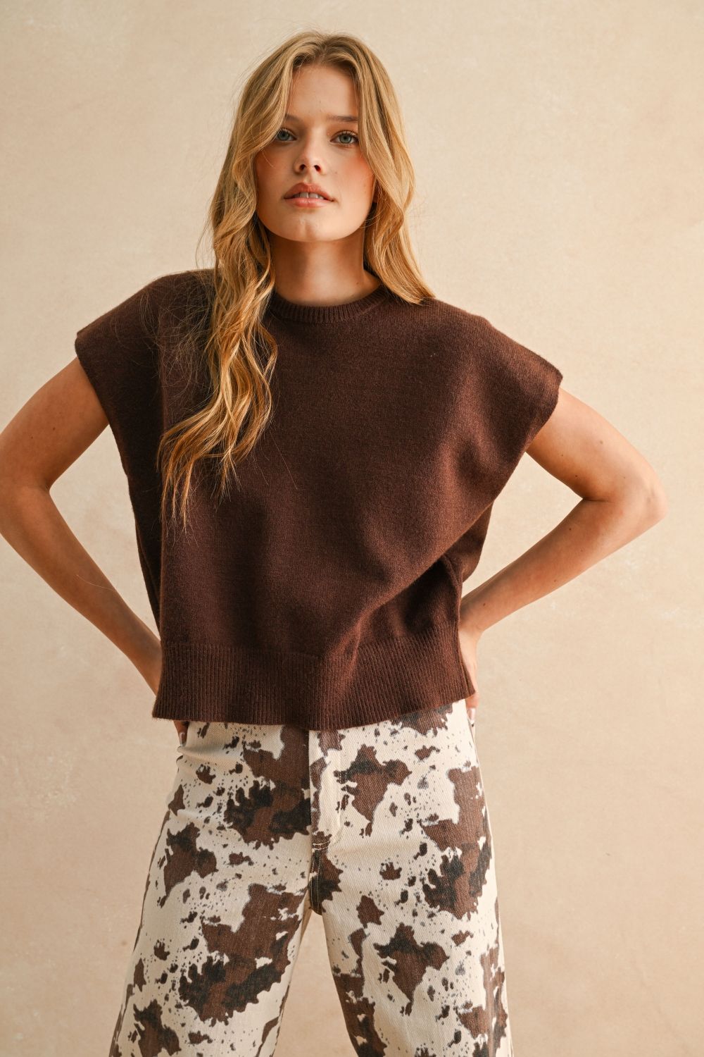 NYLAND Darcy Loose Fit SS Sweater Top