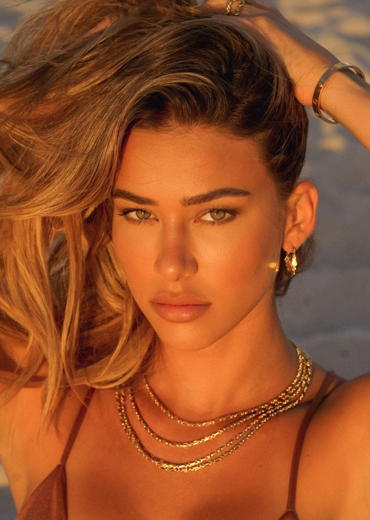 SAHIRA Cindy Box Chain - 16" Gold