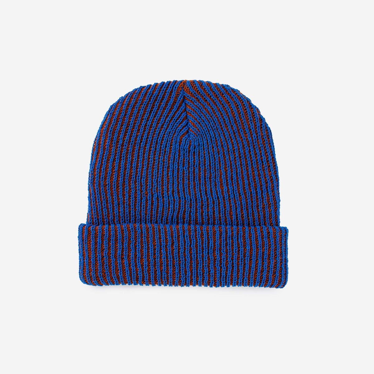 Verloop Simple Rib Knit Beanie Cobalt Rust