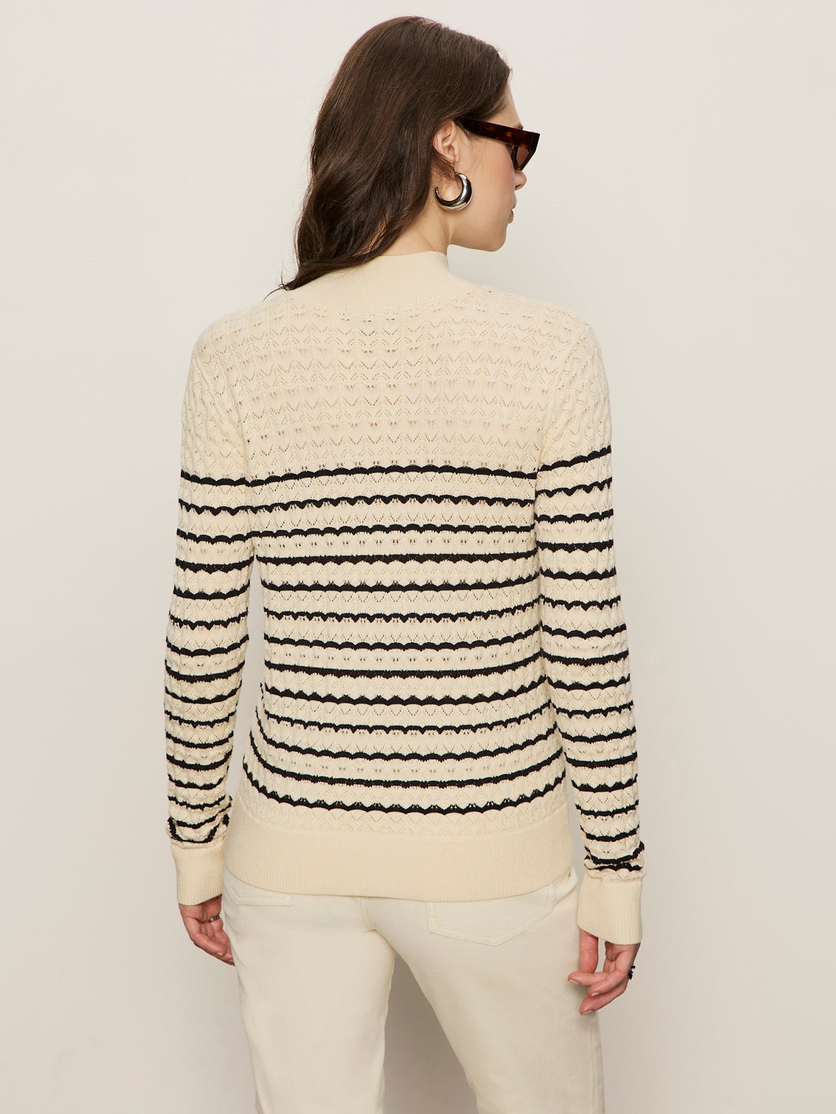 Sanctuary Forever Striped Mock Neck