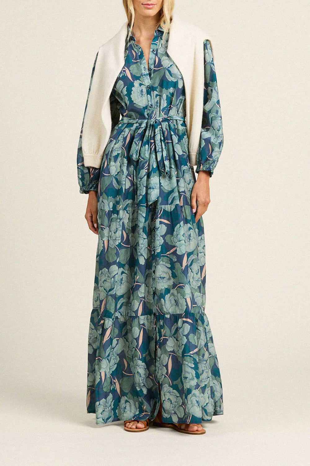 Birds of Paradis by Trovata Martina Dress in Hushed Meadow