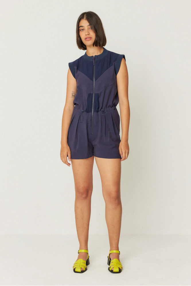SKFK Irati Jumpsuit Navy Violet