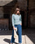 BIBICO Joss Jersey Cardigan Duck Egg