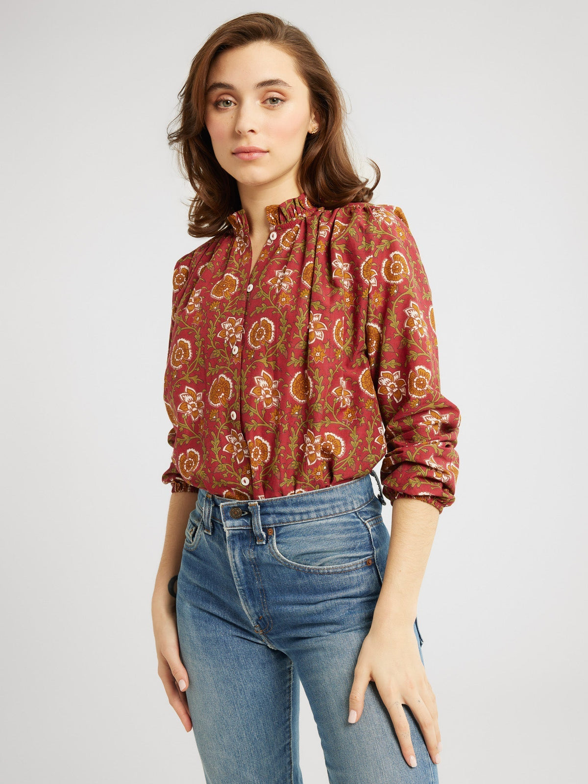 Mille Francesca Top Cinnabar