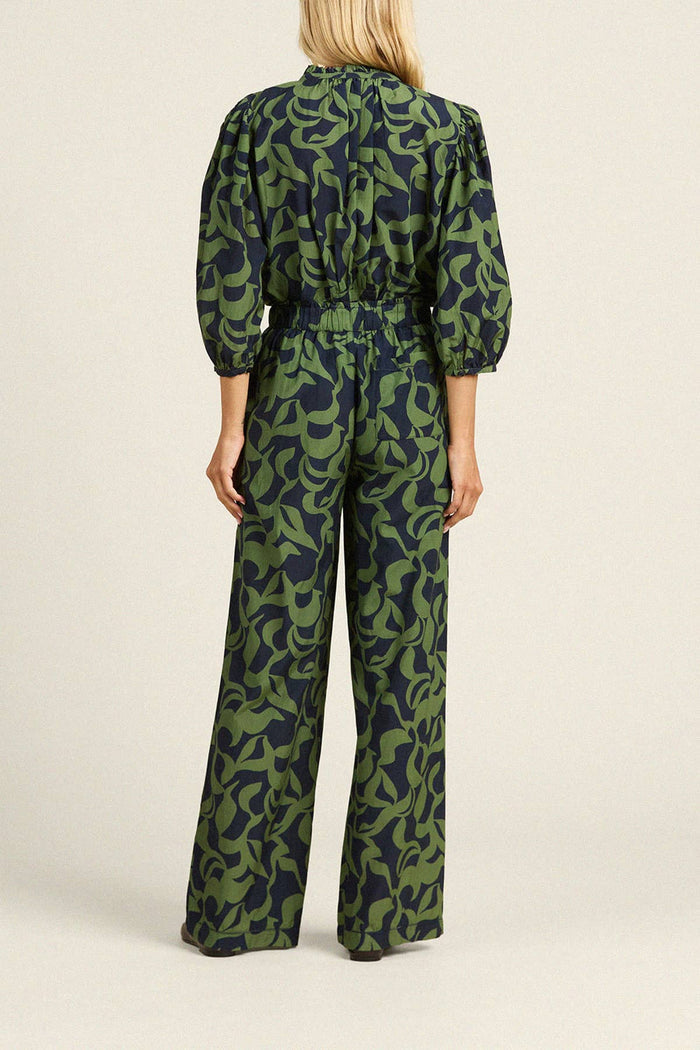 Birds of Paradis by Trovata Orly Blouse in Muted Canopy