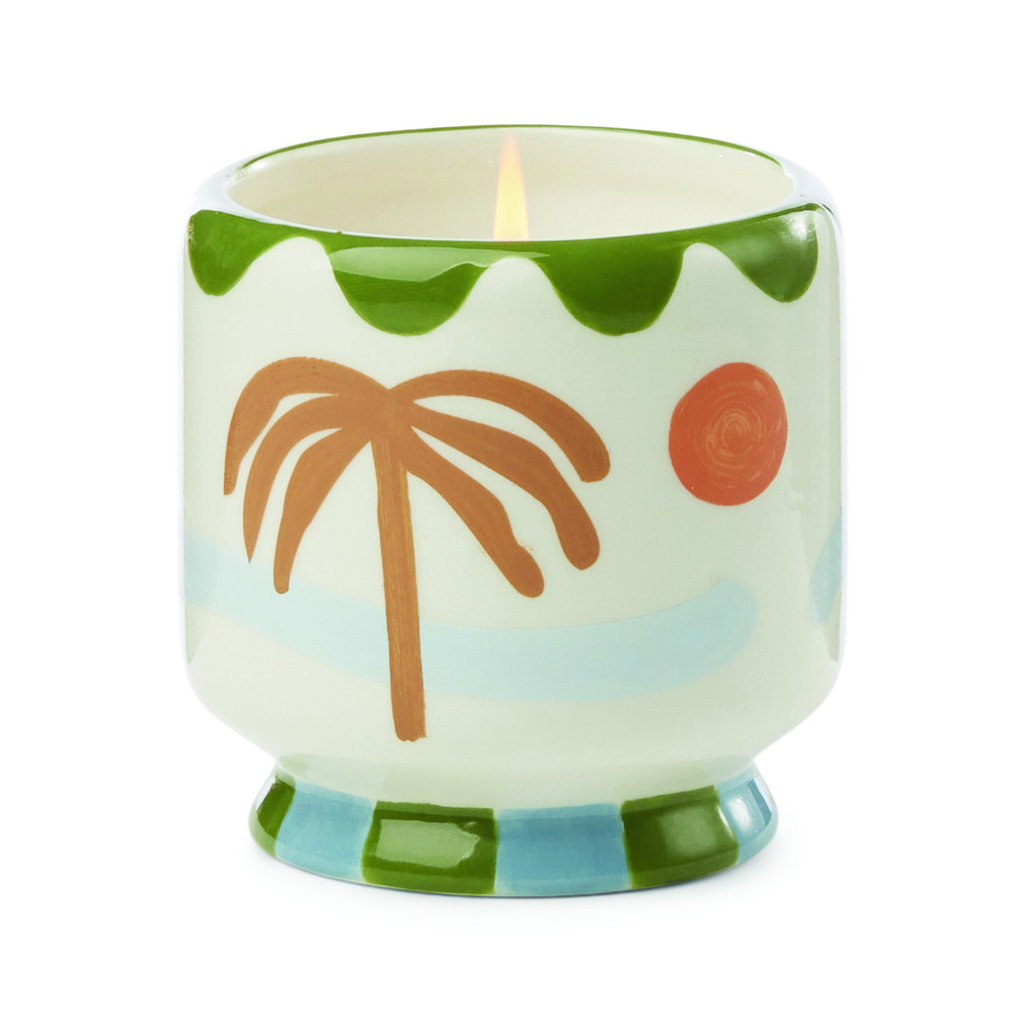 Paddywax A Dopo 8oz Ceramic Candle Palm Tree