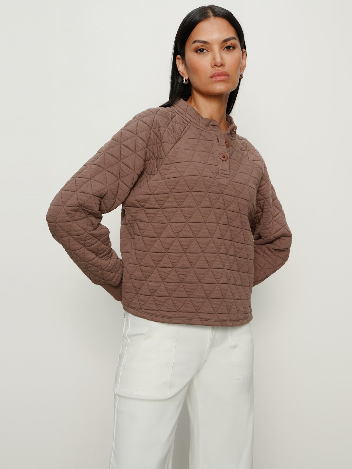Sanctuary Quilted Button Popover