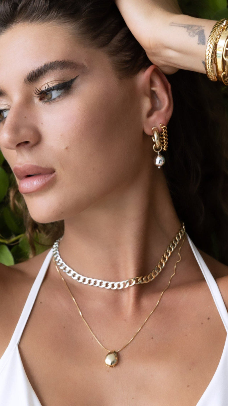 SAHIRA Raindrop Necklace - 20&quot;