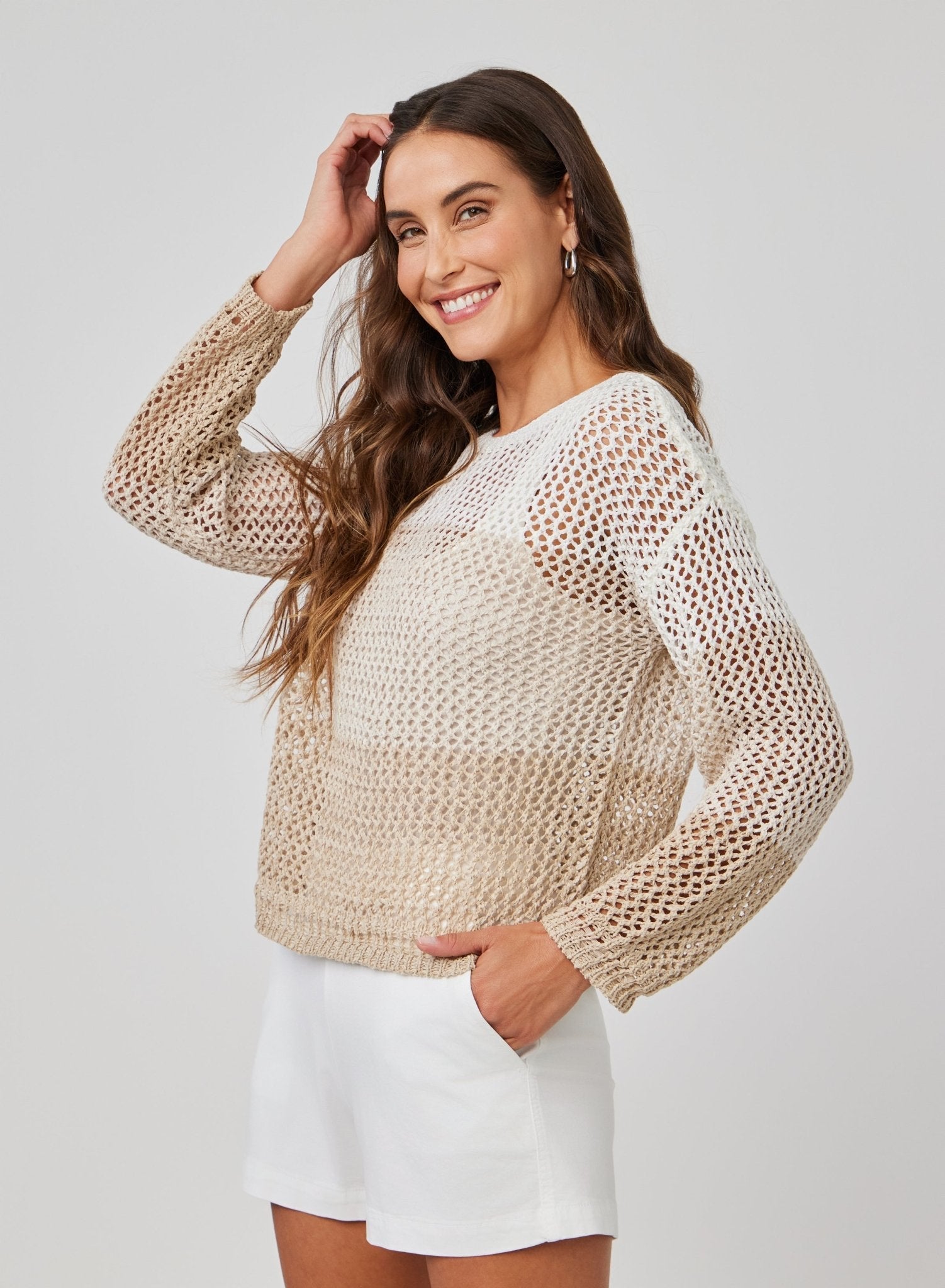 Bella Dahl Relaxed Drop Shoulder Sweater