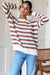 EMERSON FRY Carolyn Sweater in Mocha French Stripe Organic