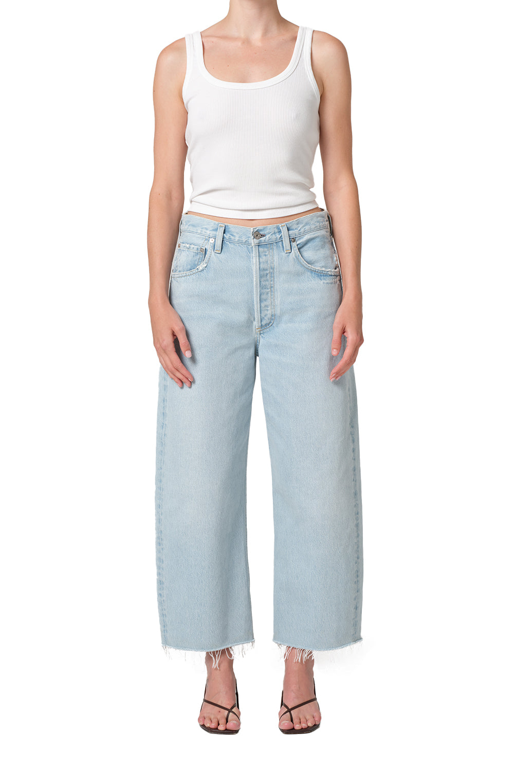 Citizens of Humanity Ayla Raw Hem Crop in Sailor