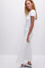 Good American Good Waist Cropped Palazzo Jeans in White