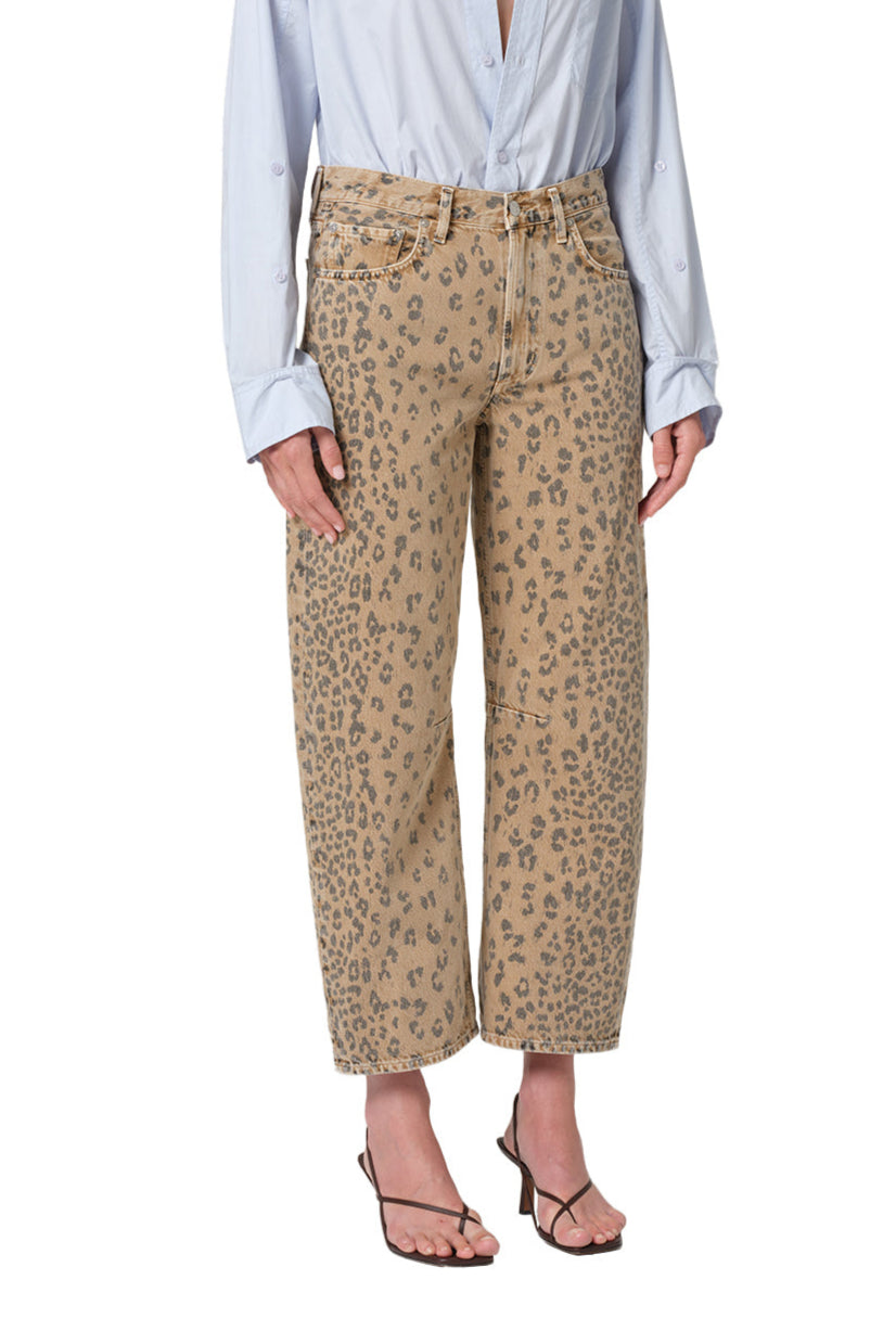 Citizens of Humanity Miro Relaxed Jean in Natural Cheetah