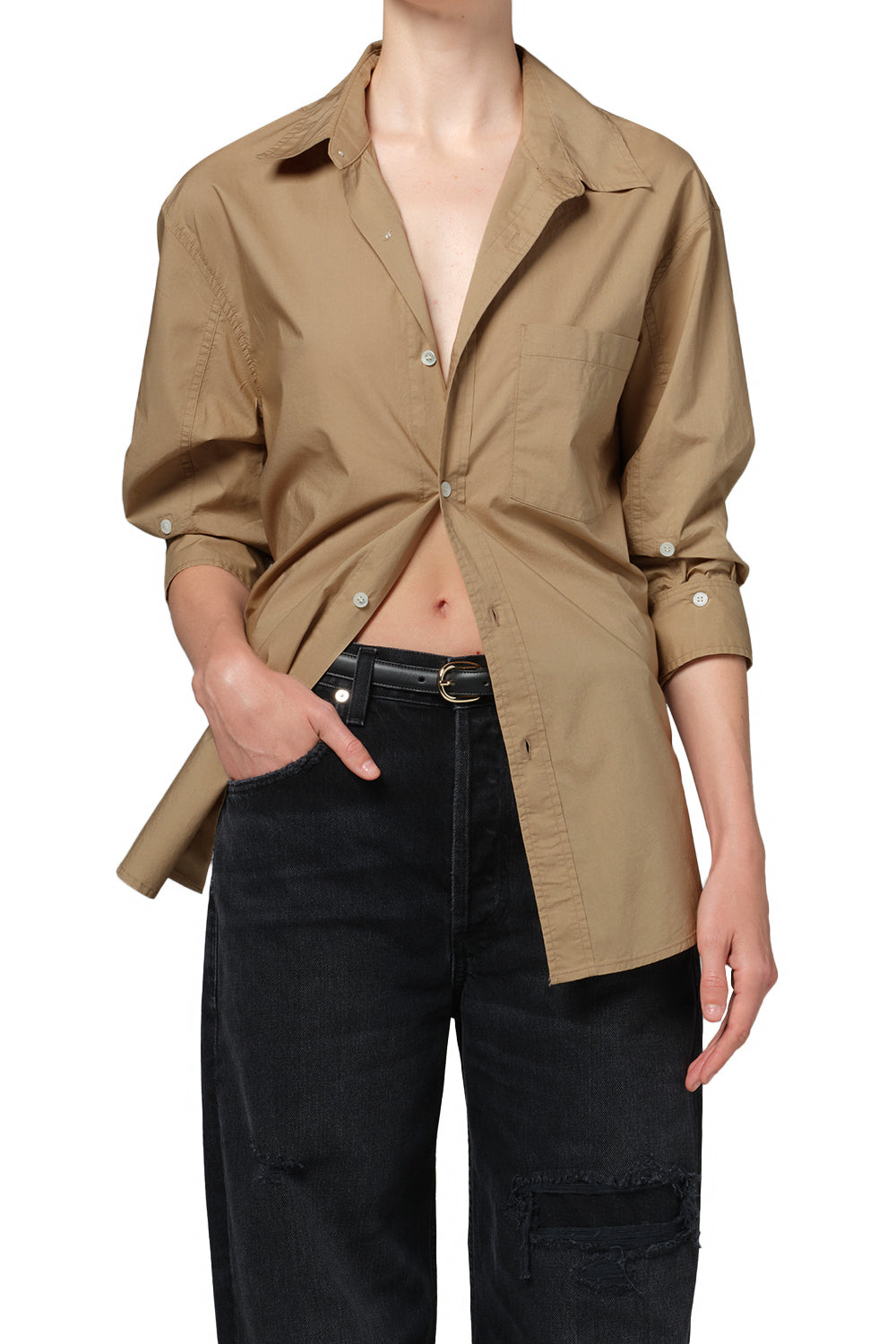 Citizens of Humanity Kayla Shirt in Khaki