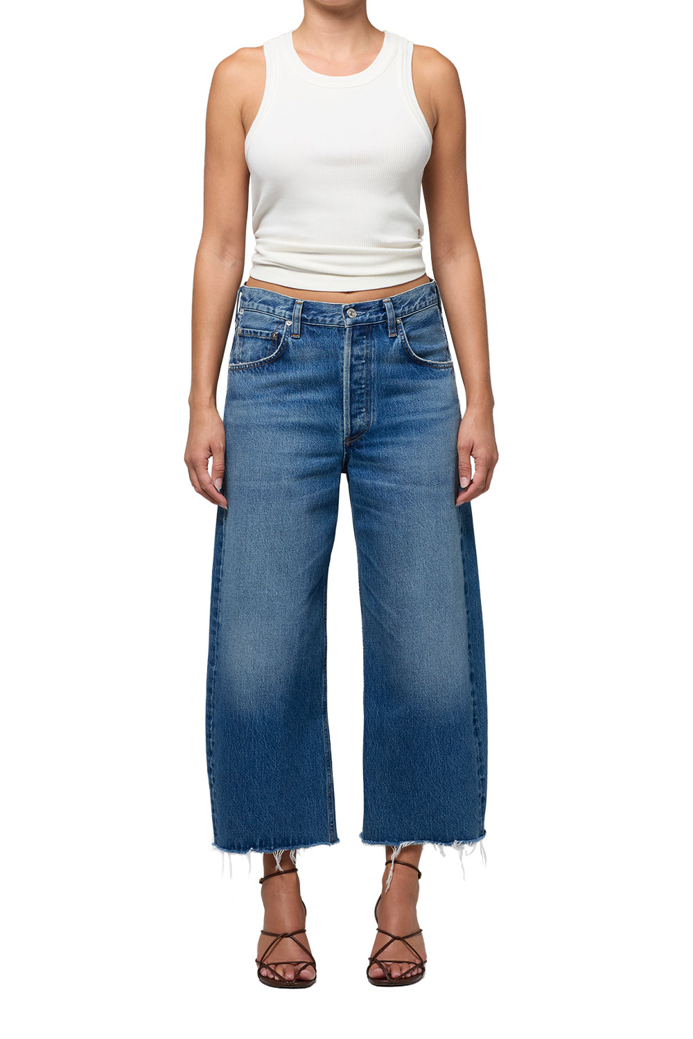 Citizens of Humanity Ayla Raw Hem Crop in Chaya