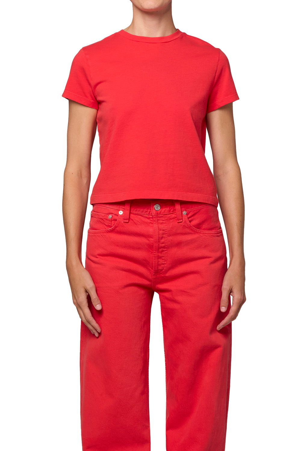 AGOLDE Adine Shrunken Tee Carnival