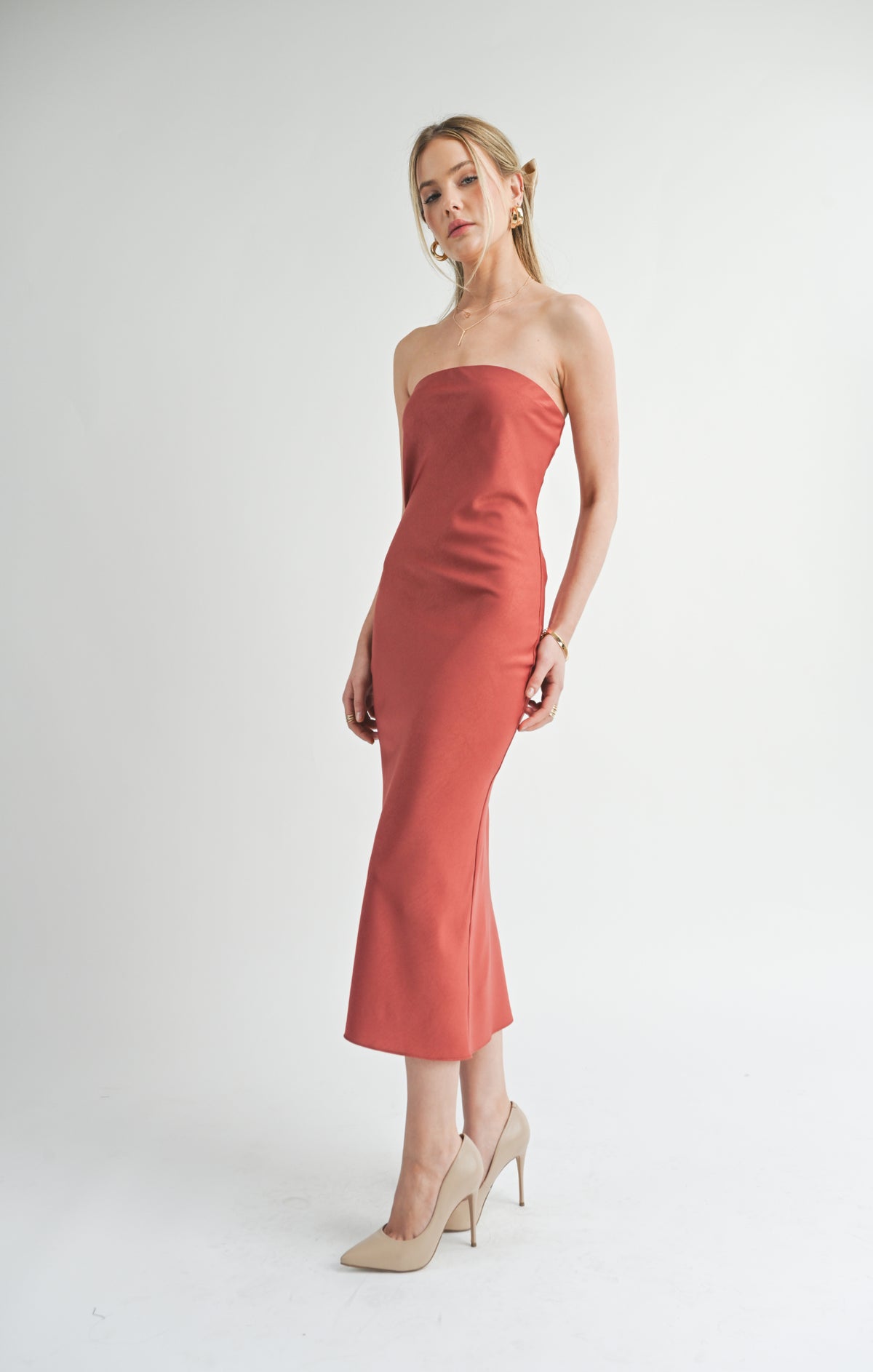 SAGE THE LABEL Jess Tube Midi Dress