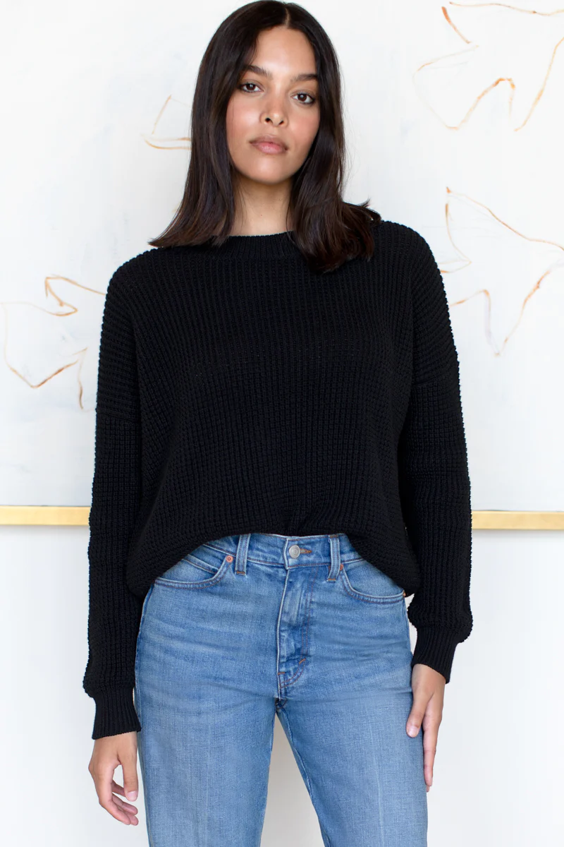 EMERSON FRY Daily Sweater Black Organic