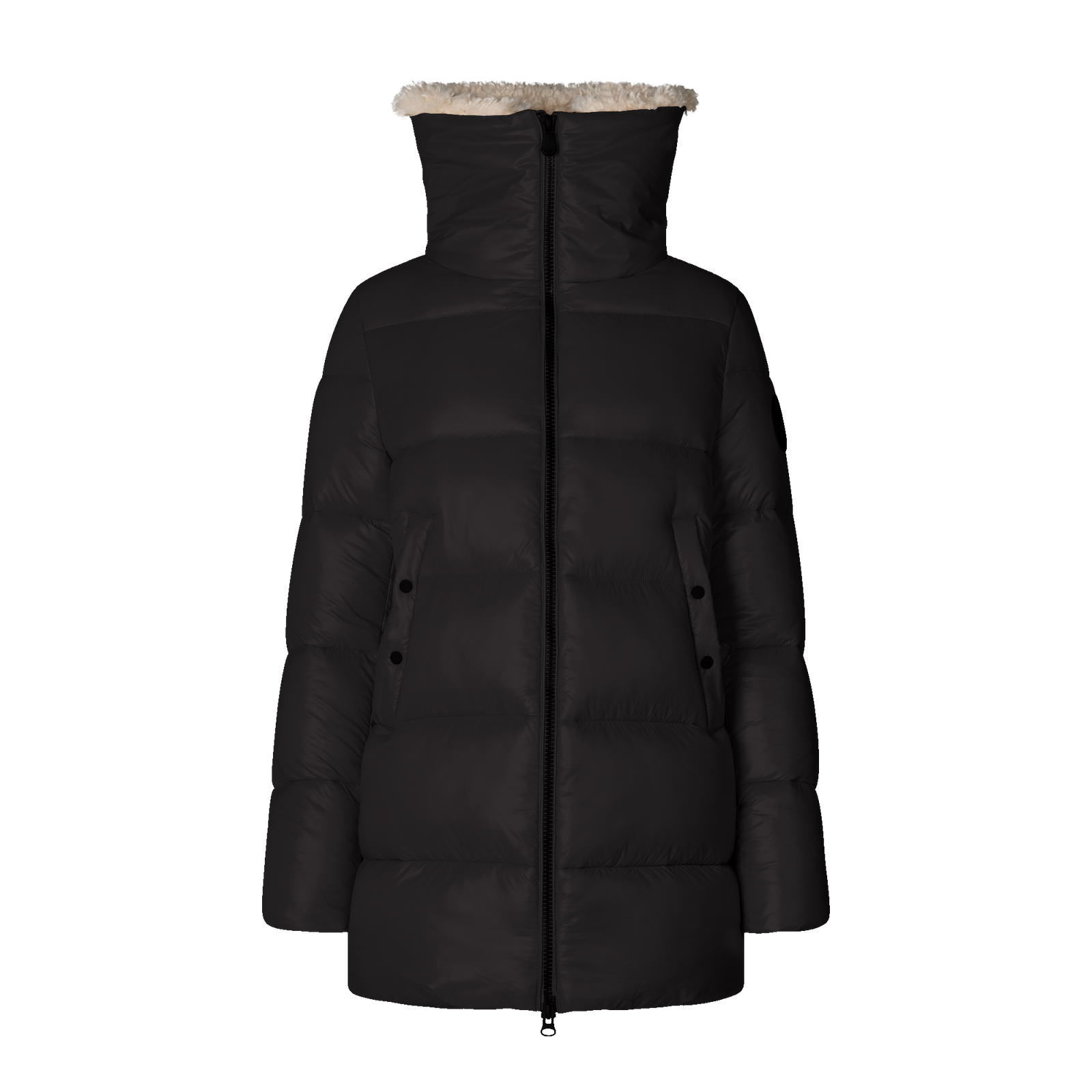 Save The Duck Bonita Coat in Brown Black