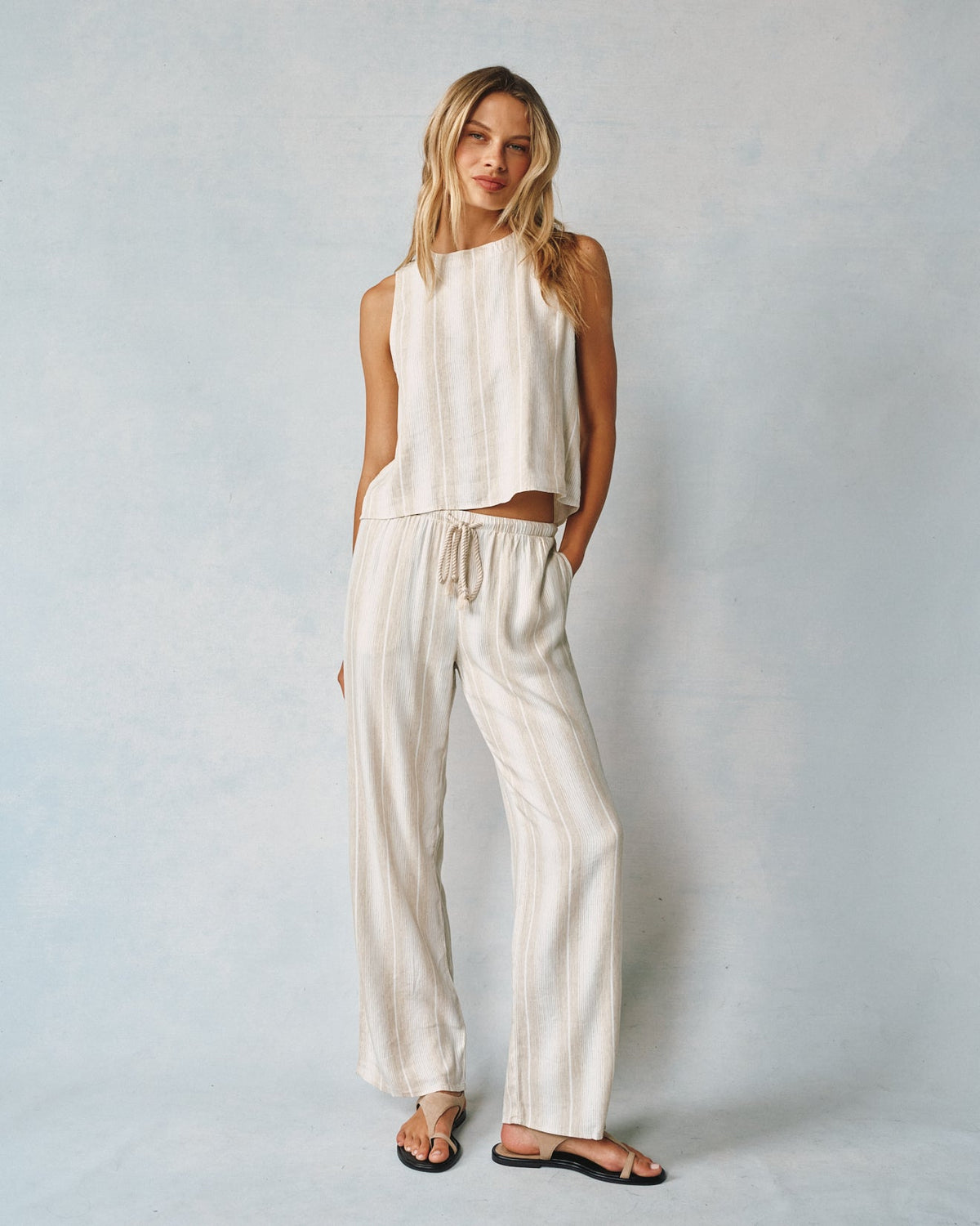Bella Dahl Wide Leg Pant with Drawcord