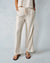 Bella Dahl Wide Leg Pant with Drawcord Positana Sand Stripe