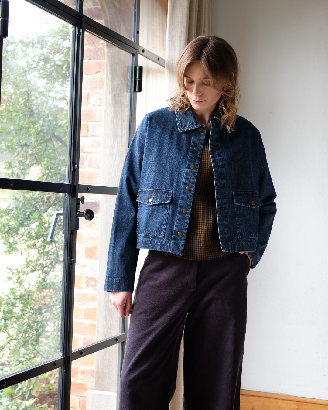 BIBICO Maya Relaxed Jacket in Heavy Denim