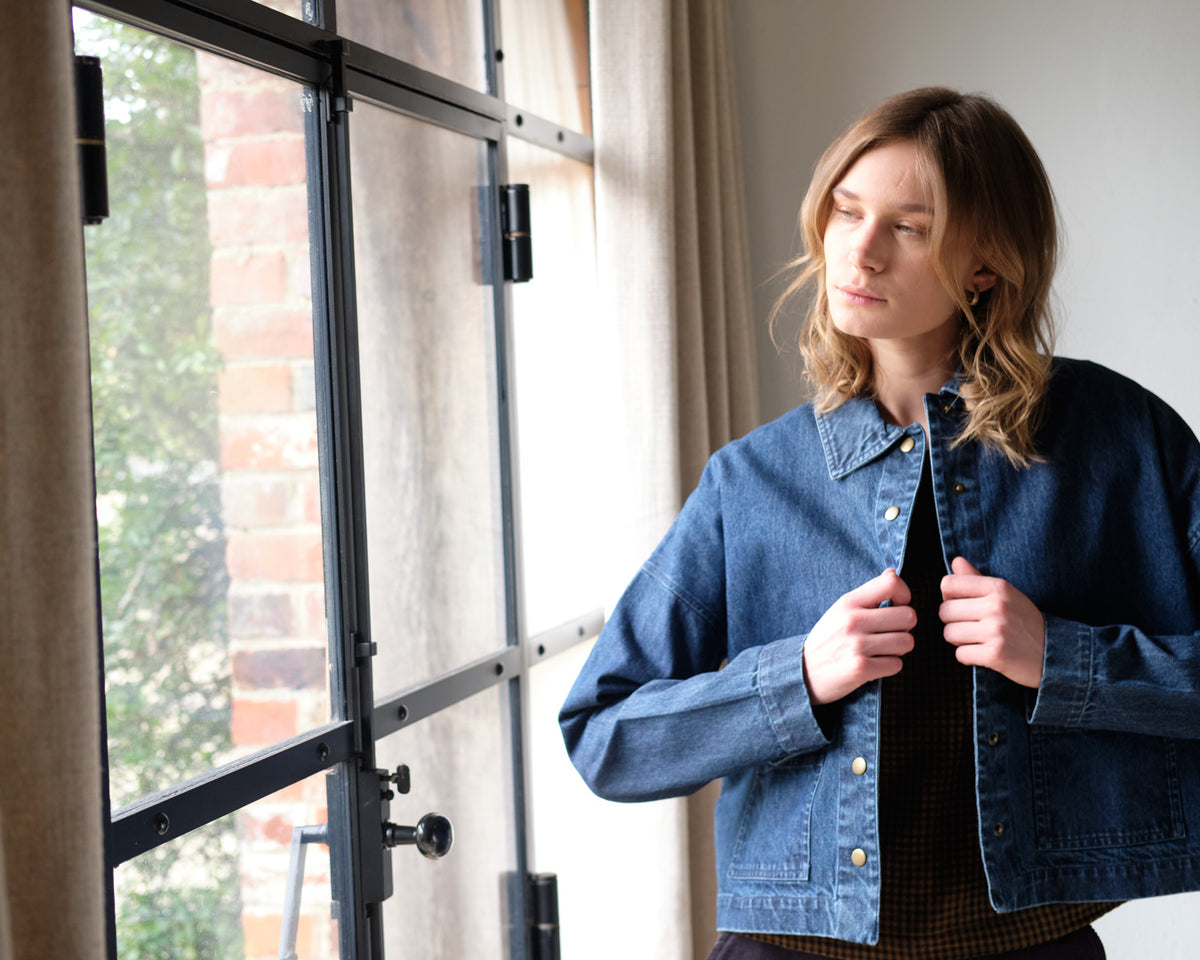 BIBICO Maya Relaxed Jacket in Heavy Denim