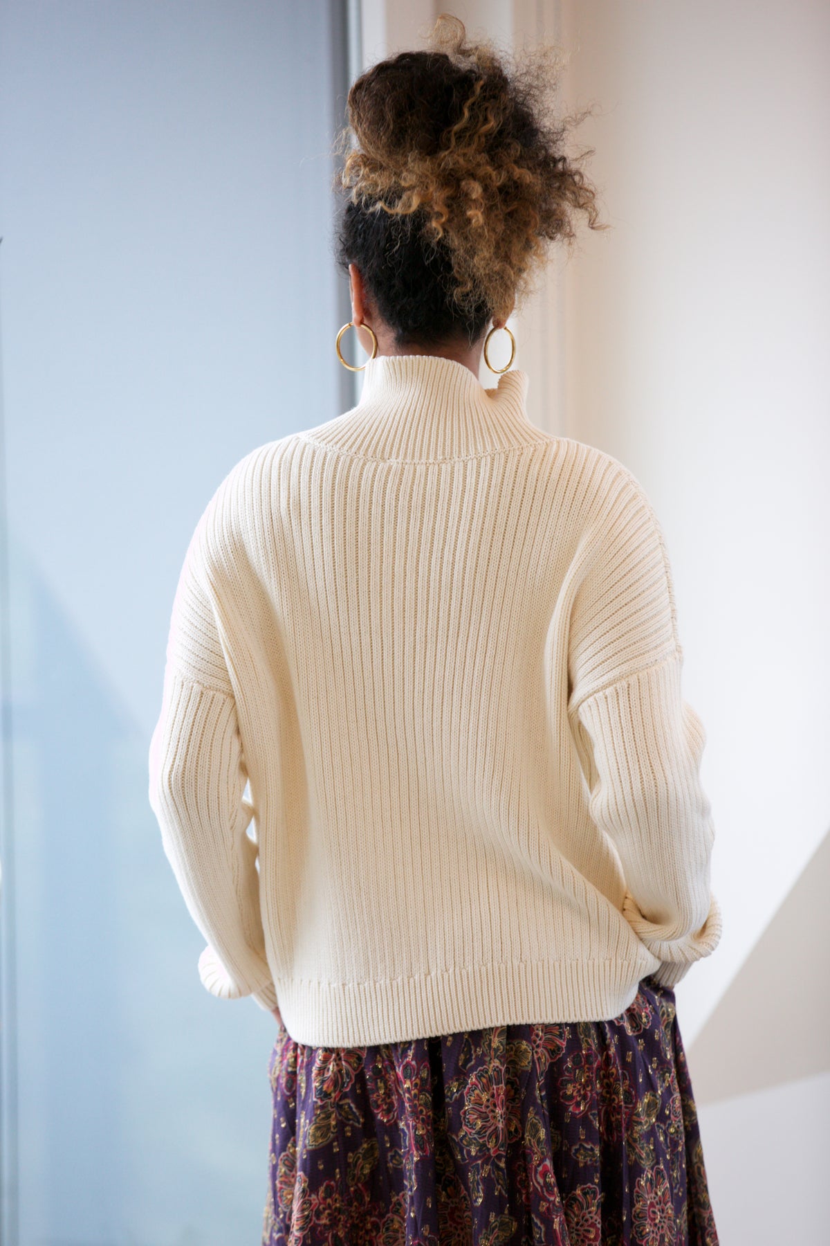 EMERSON FRY Carolyn Funnel Neck Sweater