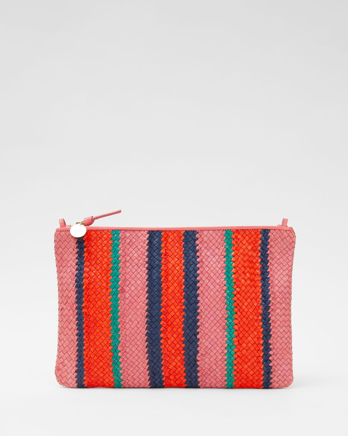 Clare V. Woven Flat Clutch w/ Tabs