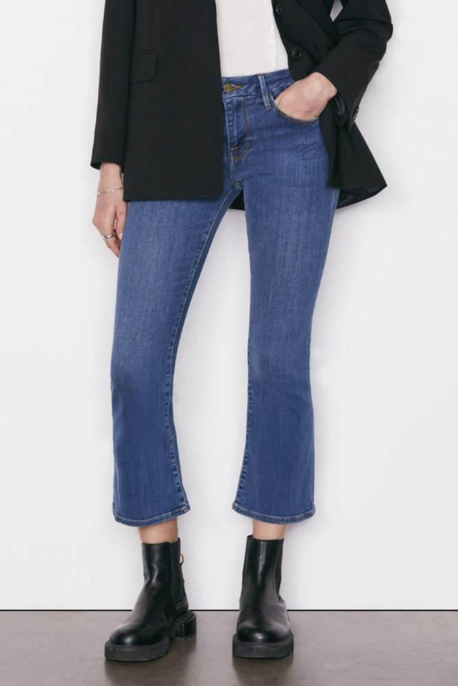 FRAME Le Crop Mini Boot in Poe 