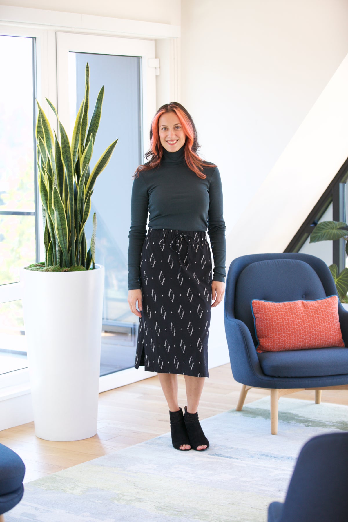 Mata Traders Isla Skirt Diamond Vine Black