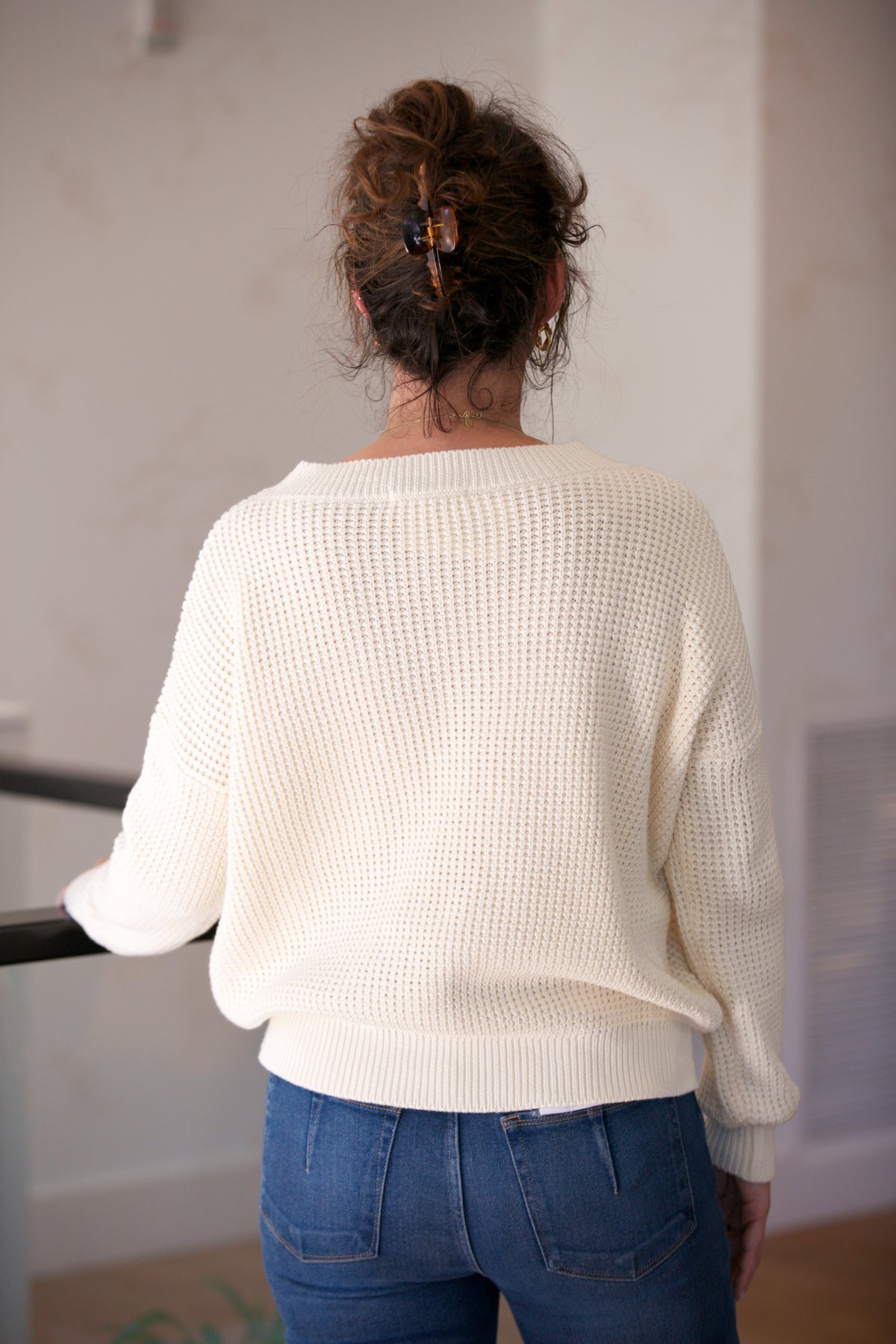 EMERSON FRY Daily Sweater Ivory Organic
