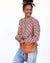 Clare V. Petit Moyen Messenger Natural Woven Checker