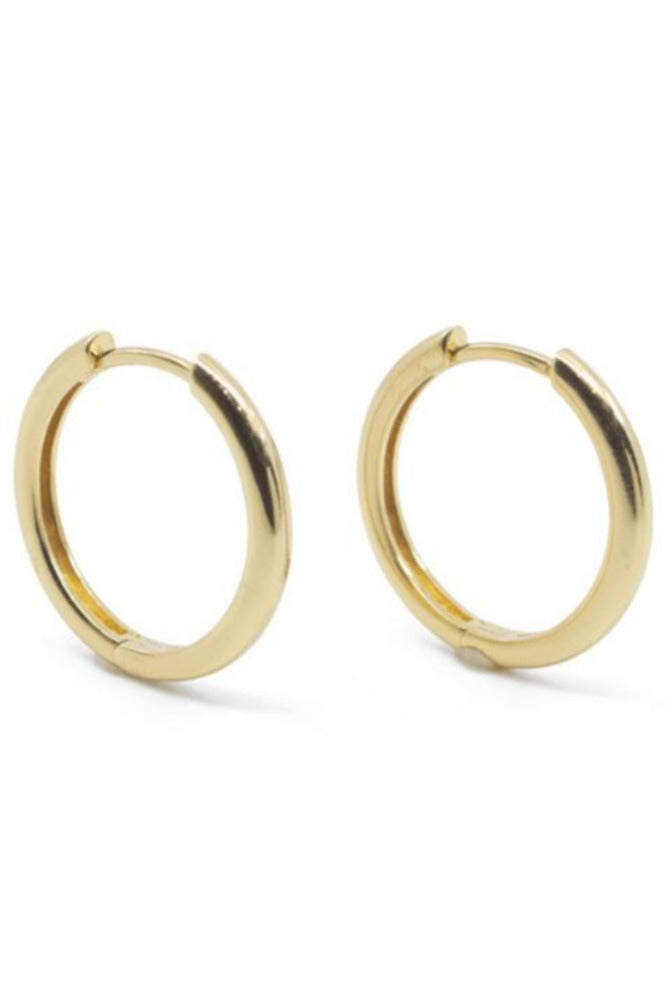 The Land of Salt Medium Hoops in Gold