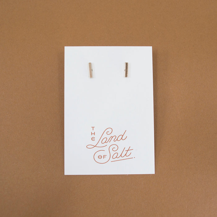 The Land of Salt Small Bar Stud Earrings